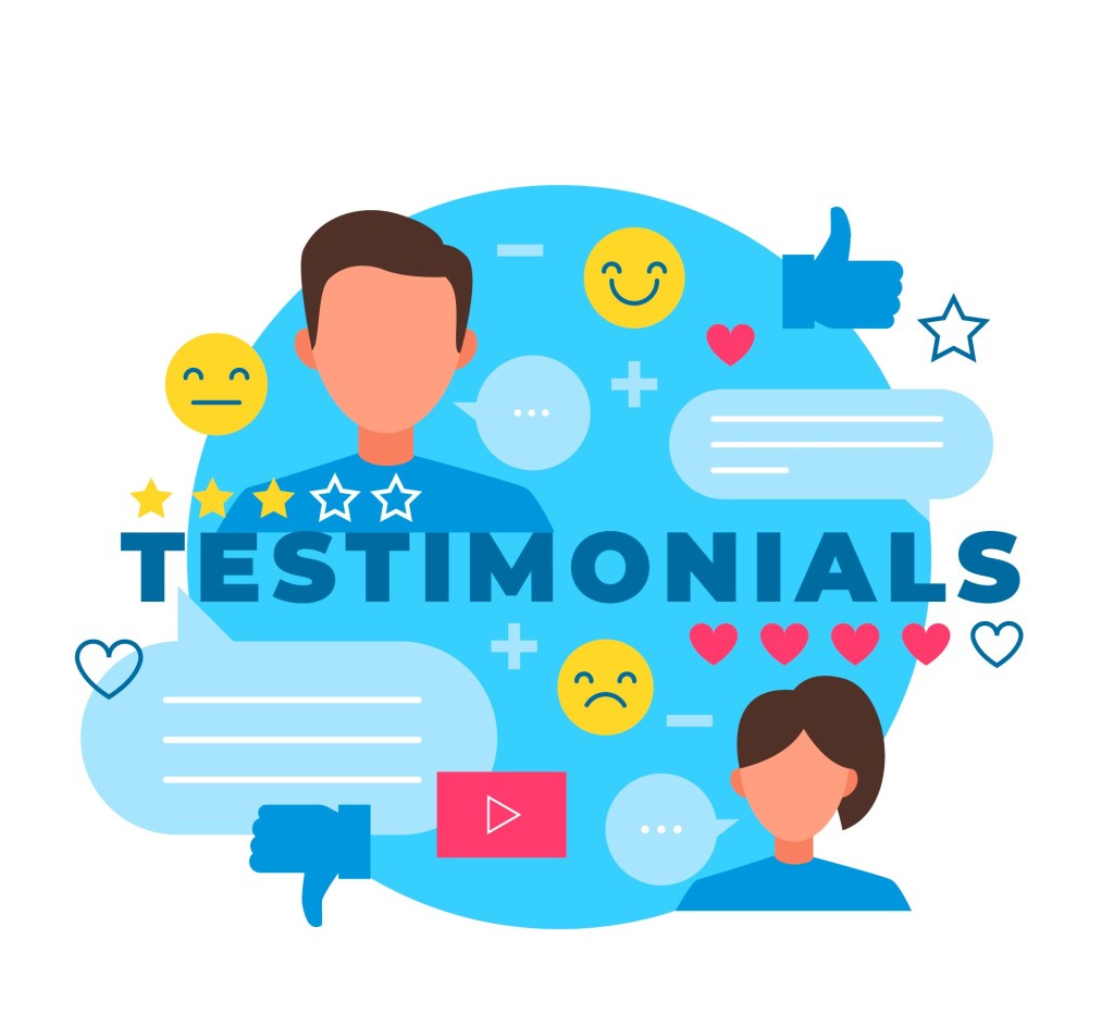 picture showing testimonials