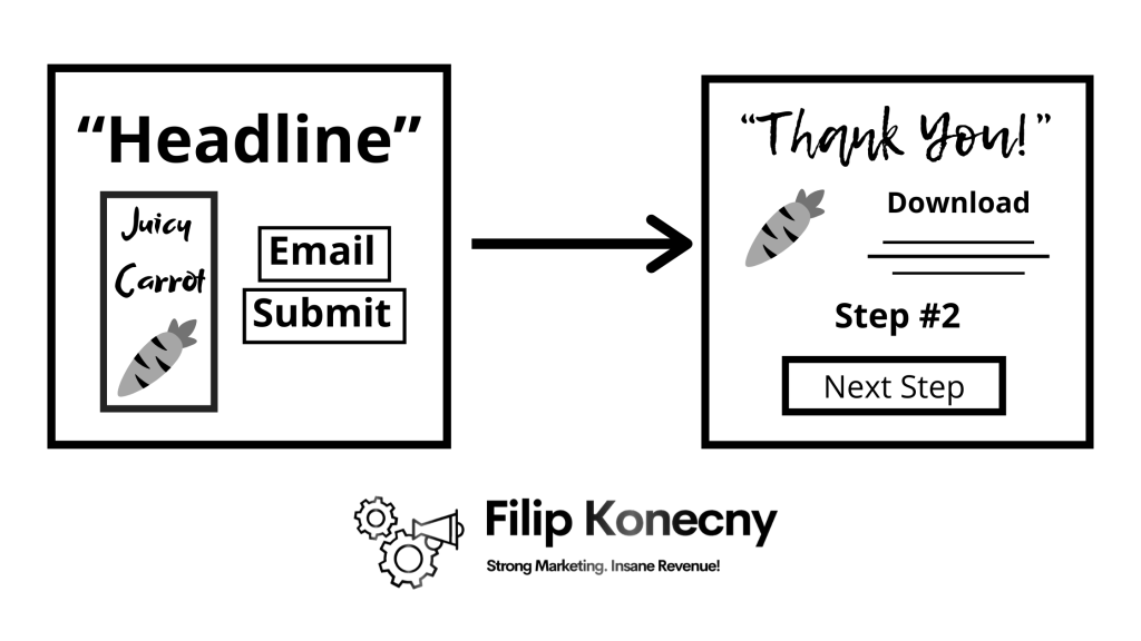 Lead squeeze funnel infographic