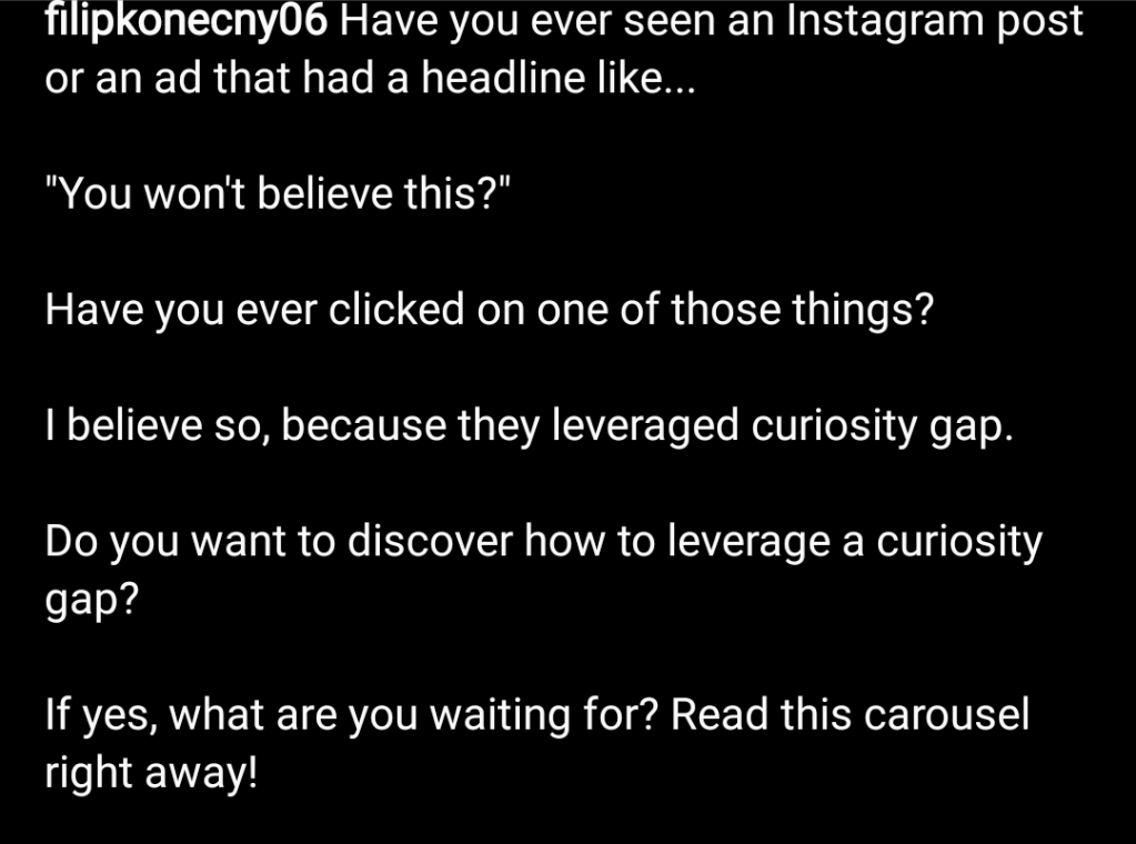 example of a description