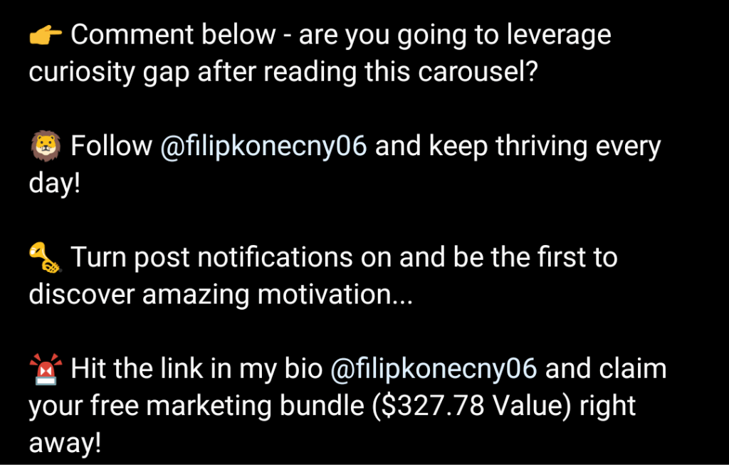 example of a call to action in a description