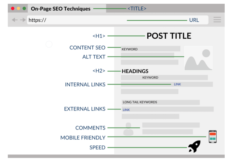 on-page SEO infographic