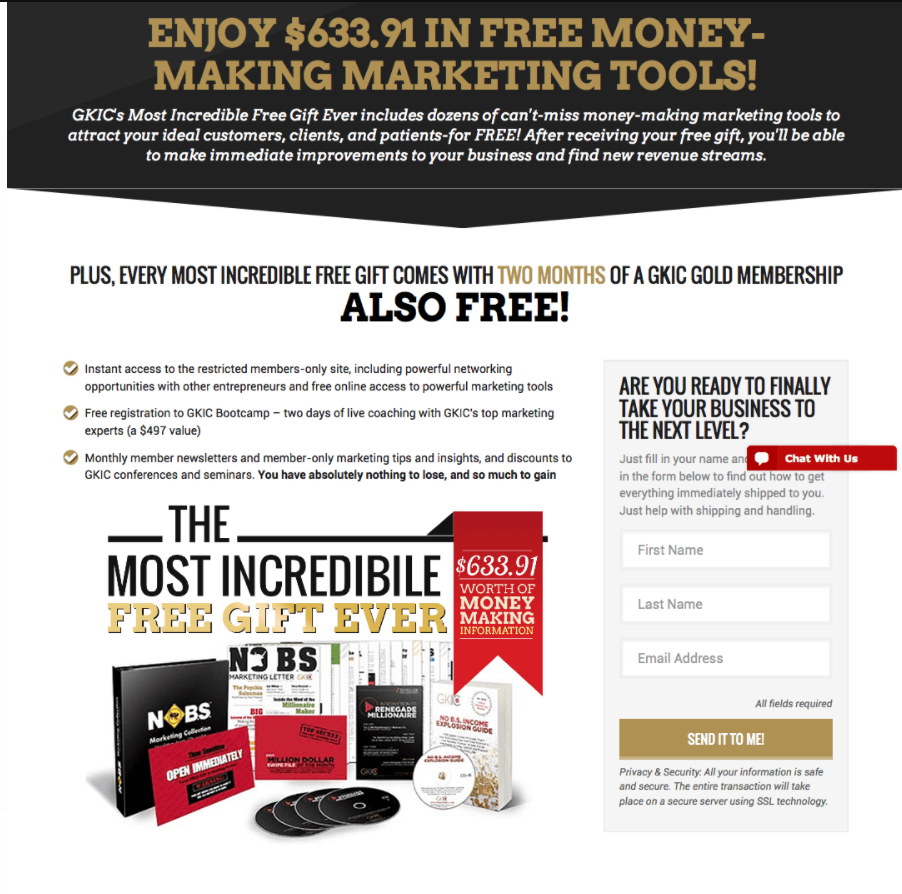 Dan Kennedy opt in offer