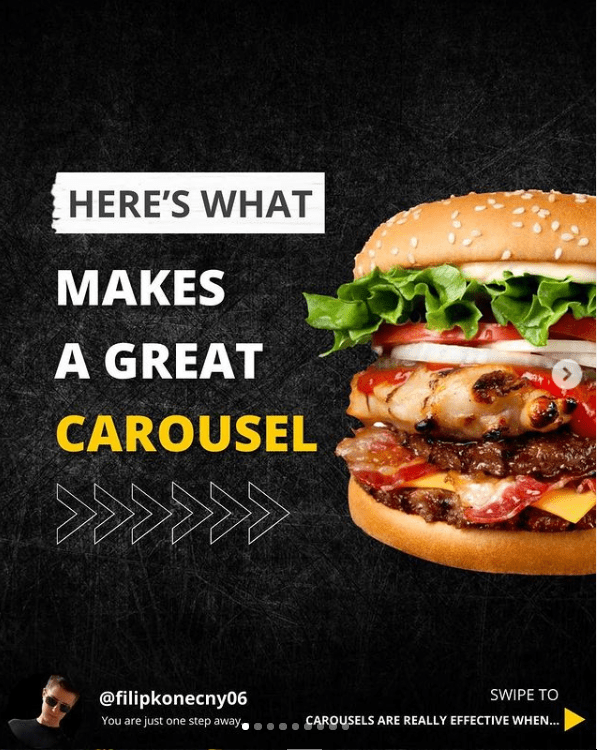 Beautifully designed Instagram content from Filip Konecny