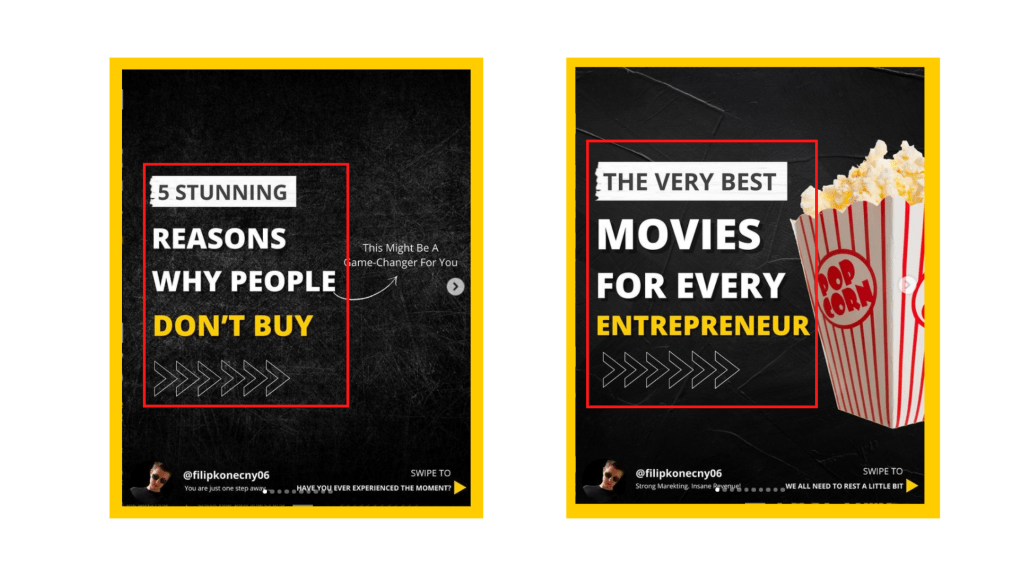 left-aligned text in a post