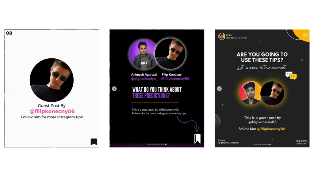 Examples of my guest posts