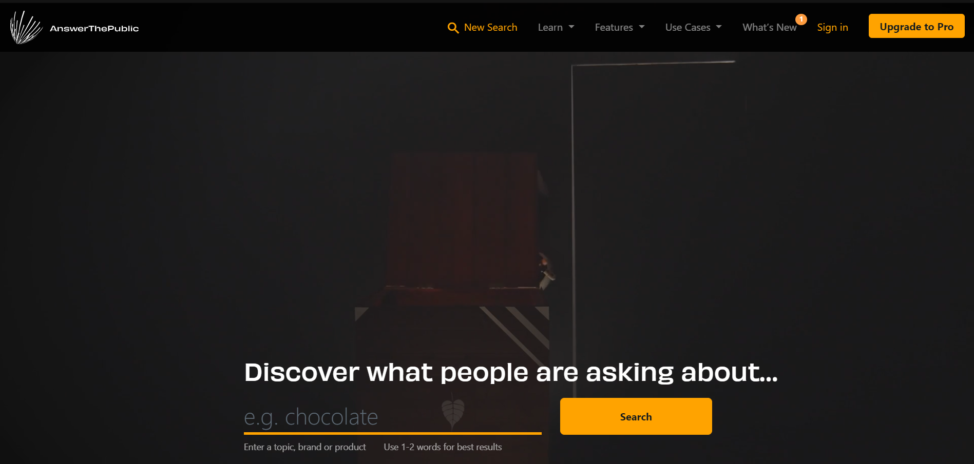 Answer the public homepage