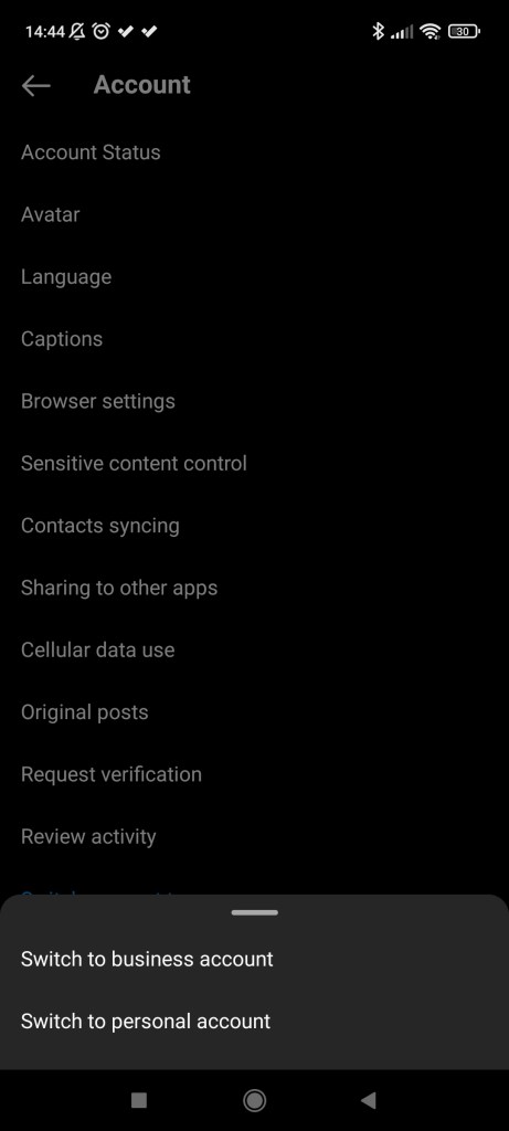 Example of Instagram insights #2