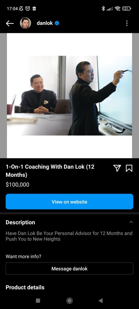 Imagre of Dan Lok shop