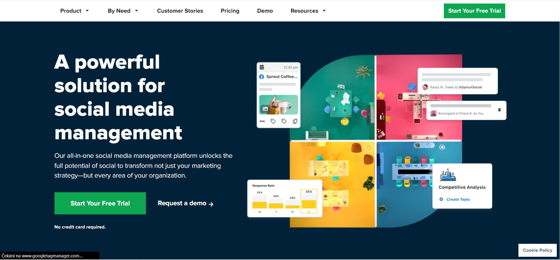 Sprout Social homepage