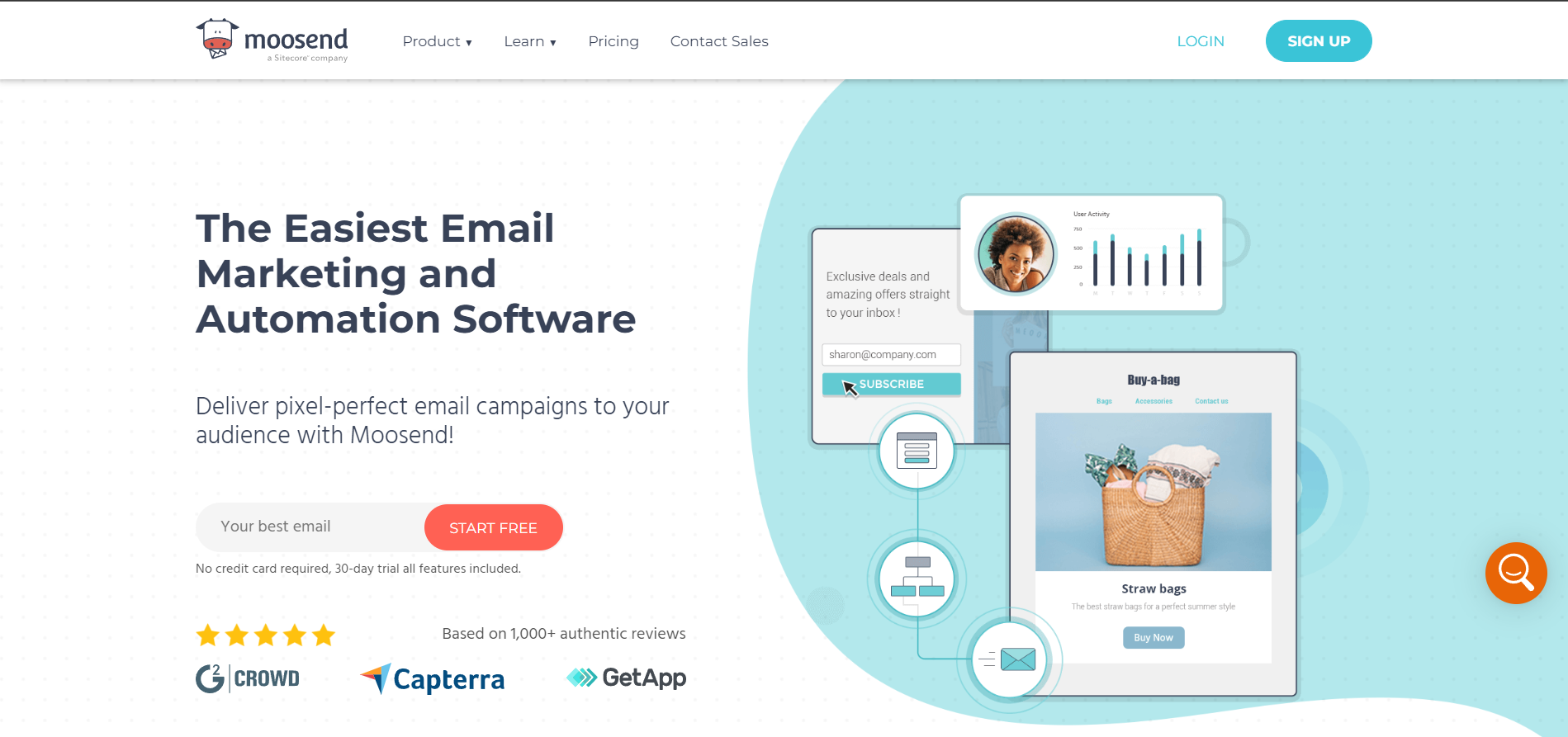 Moosend email marketing