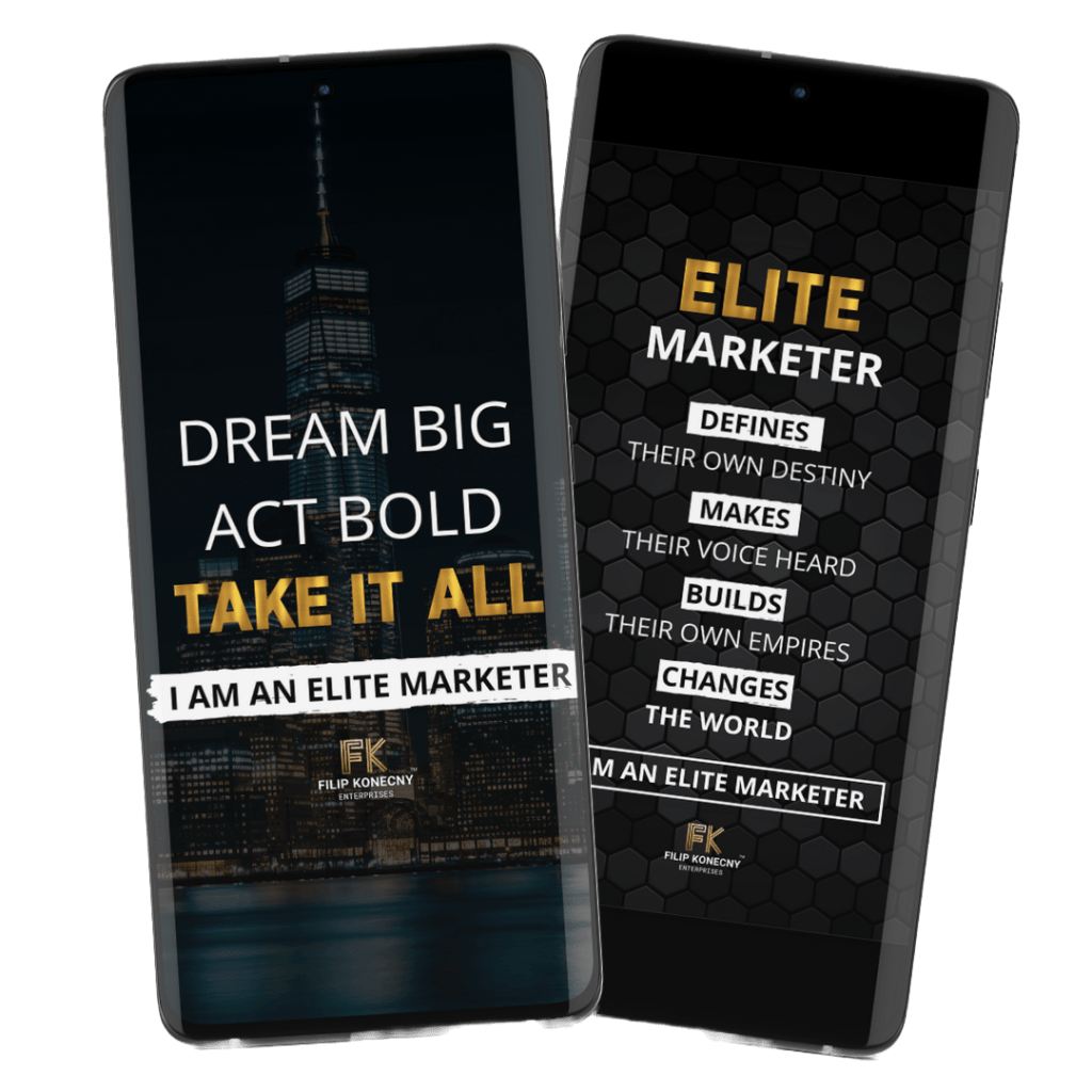 Elite markteter's wallpapers mockup image