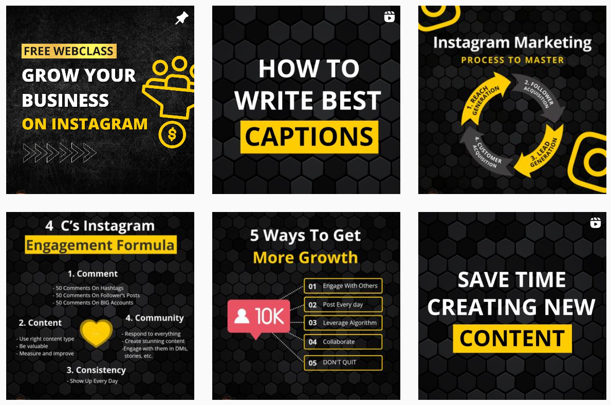 Image of Instagram posts