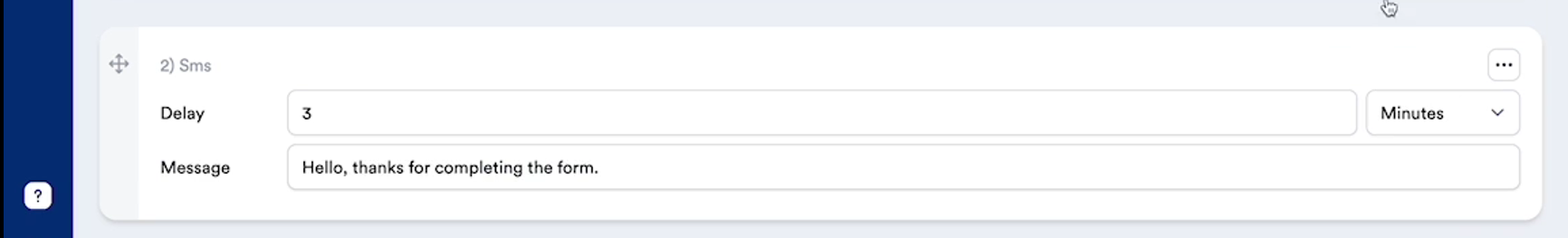 SMS follow-up feature in Phonesites