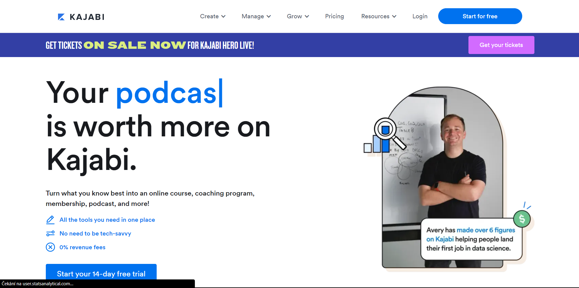 Kajabi landing page software