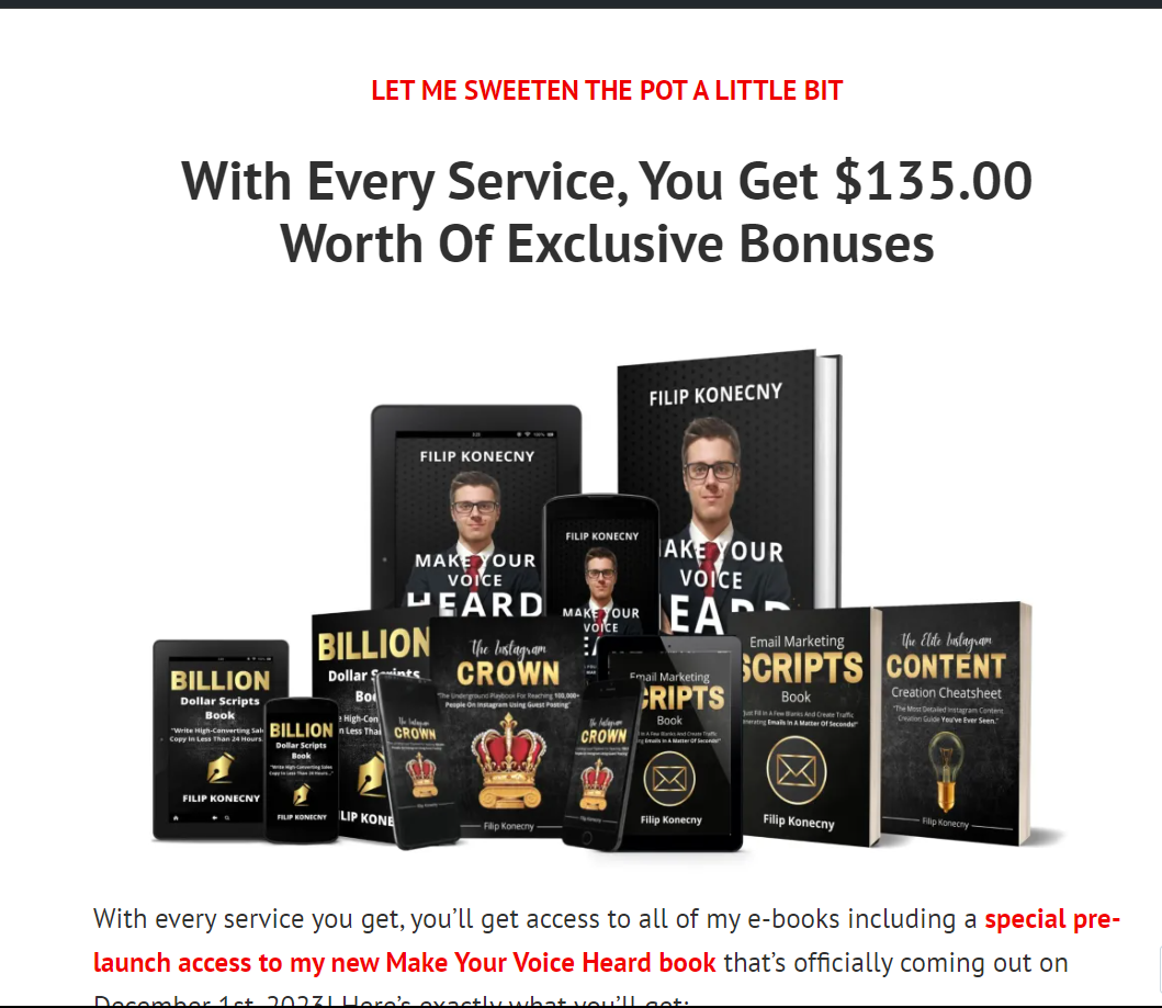 Example of an irresistible offer of FK Enterprises