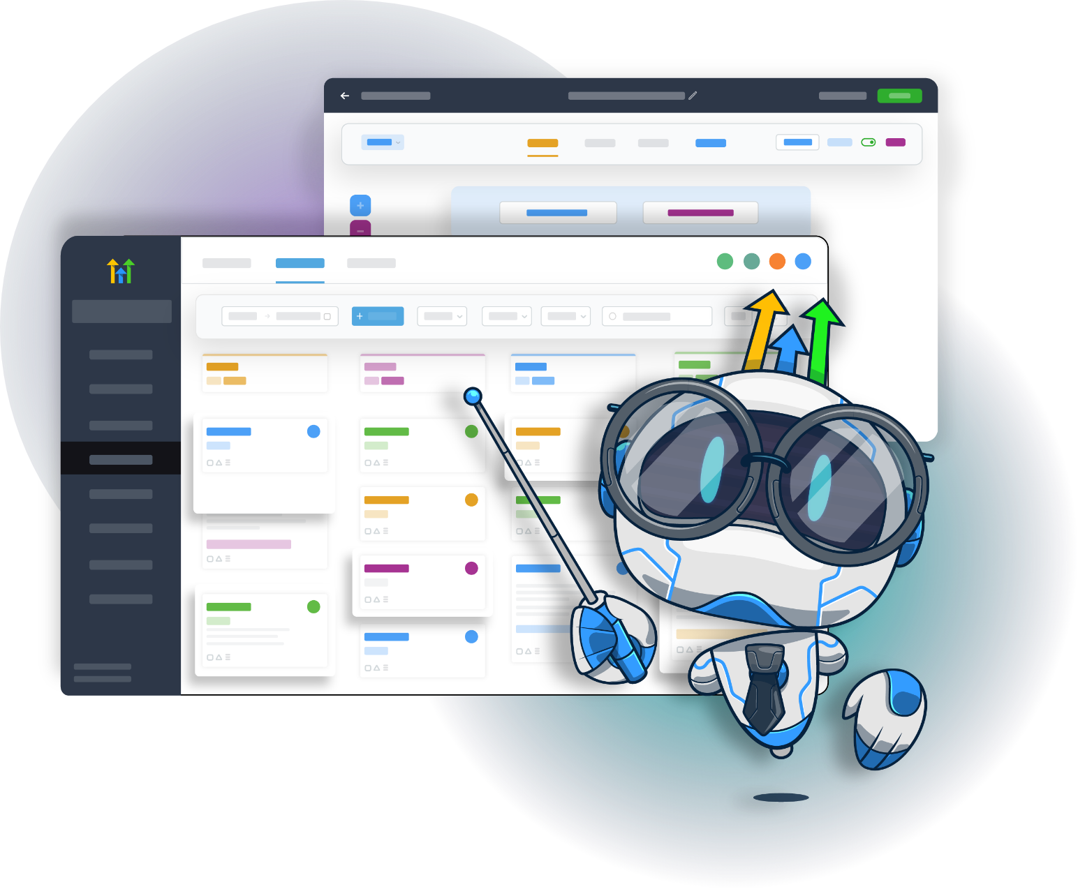 HighLevel dashboard illustration