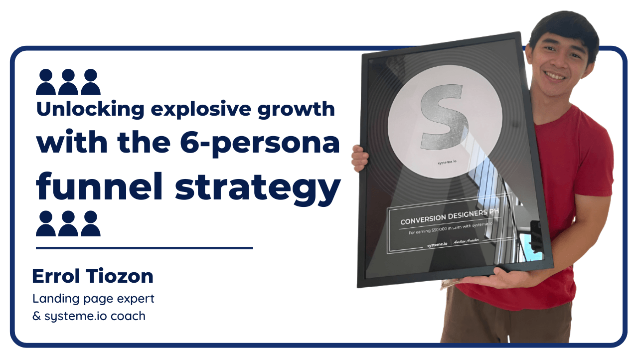 Systeme.io case study image featuring Errol Tiozon