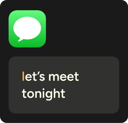 Wispr Flow style preview showing very casual message formatting