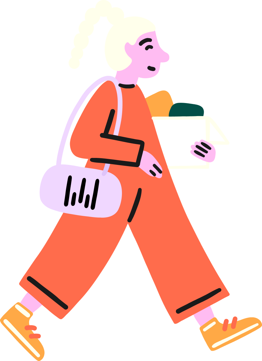 Wispr Flow illustration showing on-the-go voice capture on mobile