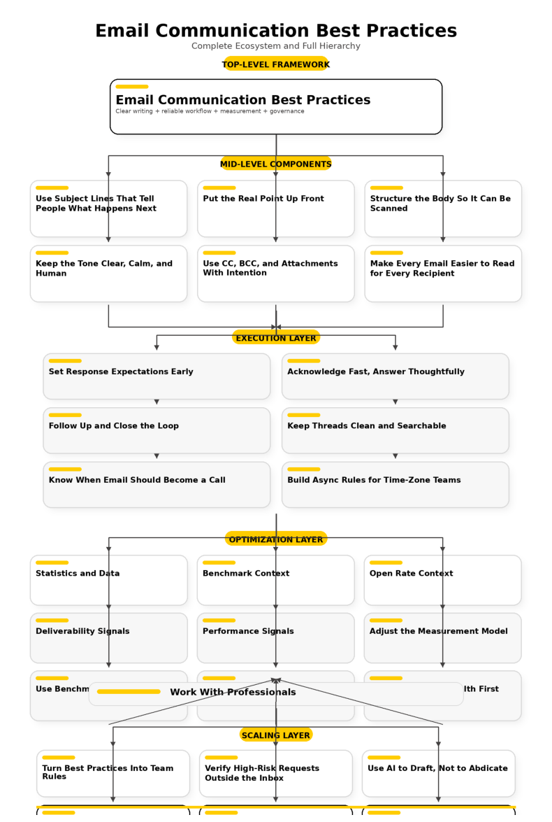 email communication best practices analytics dashboard