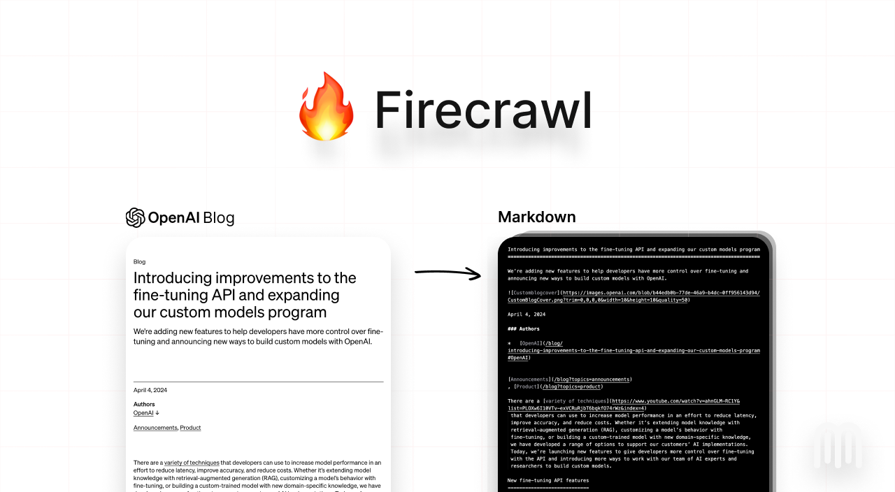 Firecrawl playground and product interface preview
