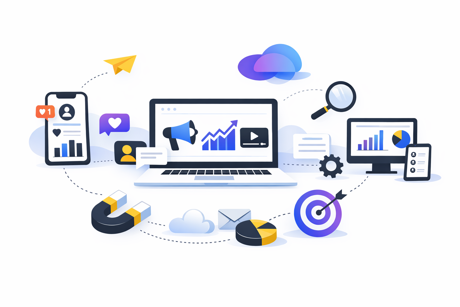 social media marketing agency website framework